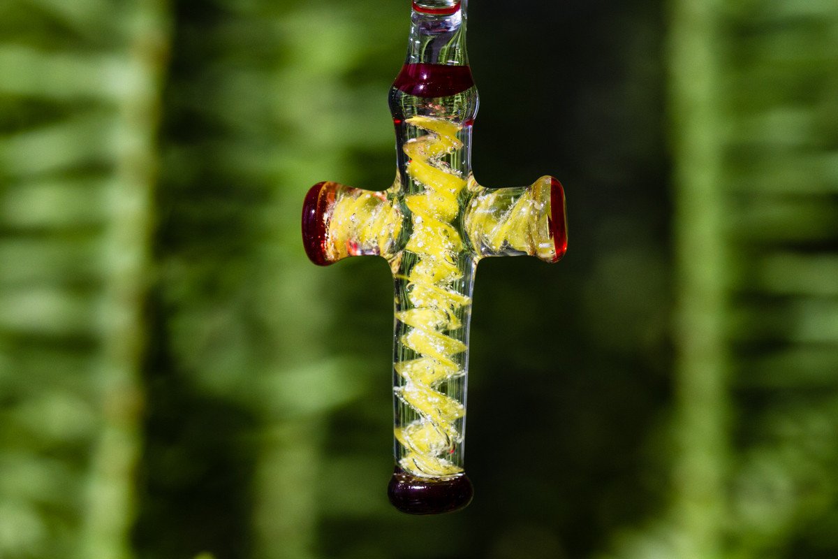 Memorial Crosses, Jewelry and Urns Collection - Ashes in Glass