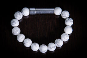 Howlite Healing Bracelet for Hair Fur or Ash