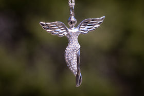 cremation ash pendant guardian angel 2