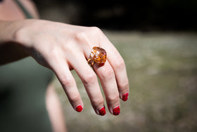 glass ring with cremation ash 2