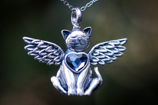Customizable Bar Cremation Urn Necklace for Cats - Kitty Memorial