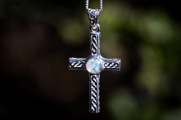 Cross pendant for on sale ashes