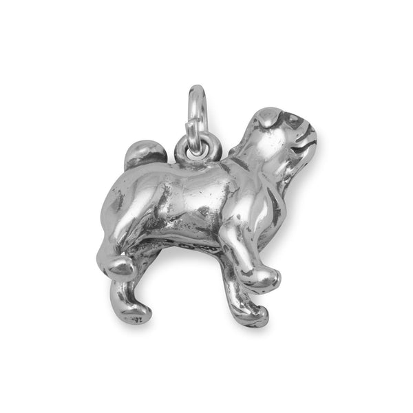 Pug Jewelry Sterling outlet Silver Handmade Dog Charm PG21-C